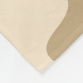 Beige camouflage patroon fleece deken (Hoek)