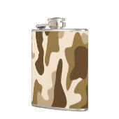 Beige camouflage patroon heupfles (Links)