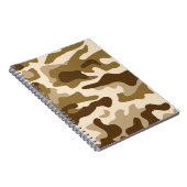 Beige camouflage patroon notitieboek (Rechterzijde)