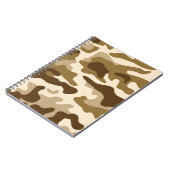 Beige camouflage patroon notitieboek (Linkerzijde)