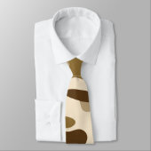 Beige camouflage patroon stropdas (Gebonden)