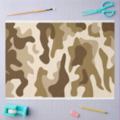 Beige camouflage patroon tissuepapier (Craft)