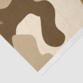 Beige camouflage patroon tissuepapier (Detail)