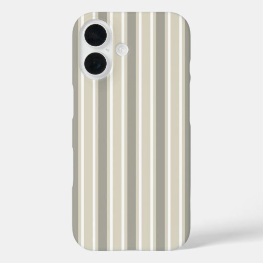 Beige candy strepen Case-Mate iPhone case (Achterkant)