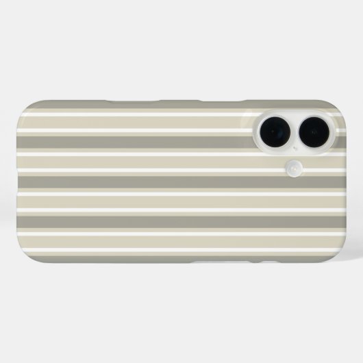 Beige candy strepen Case-Mate iPhone case (Achterkant (horizontaal))
