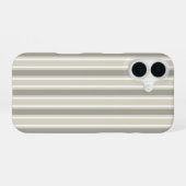 Beige candy strepen iPhone 16 hoesje (Achterkant horizontaal)