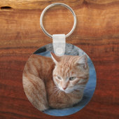 Beige Cat Sleutelhanger (Voorkant)