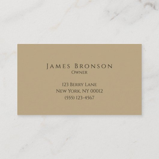 Beige Chain Professional Auto Towing Service Visitekaartje (Achterkant)