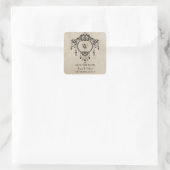 Beige Chandelier Save the Date Stickers (Tas)