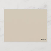Beige  Chandelier Table Number Briefkaart (Achterkant)