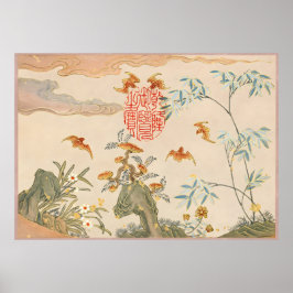 Beige Chinees Poster