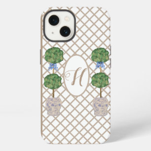 Beige Chinoiserie Gemberpot Vaas Topiaire Mand iPhone 13 Hoesje