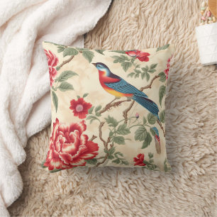  beige chinoiserie kussen