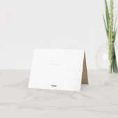 Beige Circle P Square Labels Sympathie Dank u Bedankkaart (Achterkant)