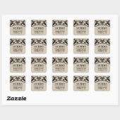 Beige cirkels Sla de Stickers Datum op (Vel)