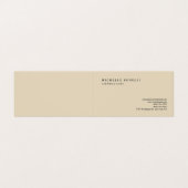 Beige Classical Plain Professional Visitekaartje (Buitenkant ongevouwen)