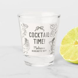 Beige Cocktail Party Retro Bruidsmeisjesfeest Favo Shot Glas