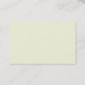 Beige Color Modern Unique Elegant Plain Simple Visitekaartje (Achterkant)