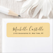 Beige Color Professional Unique Handwriting Etiket (Insitu)