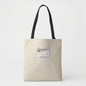 Beige Composition Notitieboek Canvas tas (Voorkant)