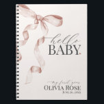 Beige Coquette Bow Girl Baby Gift Mijn eerste jaar Notitieboek<br><div class="desc">Verhoog je baby shower met deze Coquette Beige Bow Party Decor! Dit tijdloze ontwerp voegt een vleugje elegantie en charme toe aan elk evenement, met een prachtig vervaardigde boog versierd met delicate gouden en beige tinten. Dit collectie zal zeker indruk maken op uw gasten en blijvende creëer-herinneringen en ideaal zijn...</div>