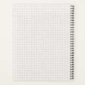 Beige Coquette Bow Girl Baby Gift Mijn eerste jaar Planner (Achterkant)