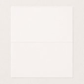 Beige Coquette Bow Plaats Kaart Tafel Decor (Binnenkant ongevouwen)