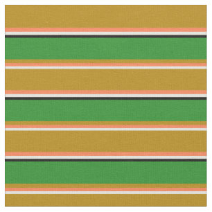 Beige, Coral, Donkere Goldenrod, Forest Green en B Stof