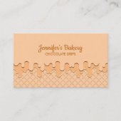 Beige Cream Driving Wafer Visitekaartje (Voorkant)