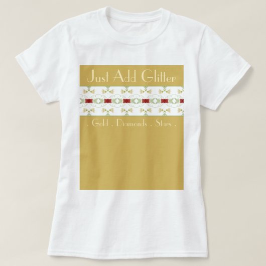 Beige Cream en Gold T-shirt (Design voorkant)