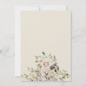 Beige Cream Gender Neutral Forest Cute Sheep Kaart (Achterkant)
