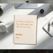 Beige cream inspirational goal quote 2026 planner