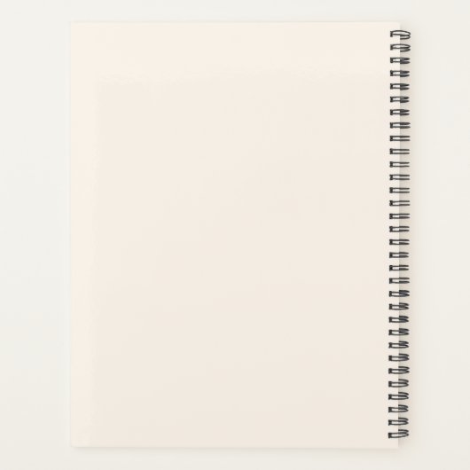 Beige cream inspirational quote 2026 planner (Achterkant)