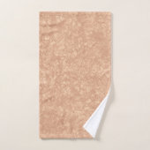 Beige Cream Marble Terrazzo Texture Bad Handdoek (Handdoek)