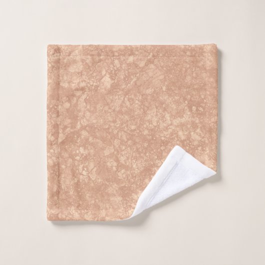 Beige Cream Marble Terrazzo Texture Bad Handdoek (Wasdoekje)