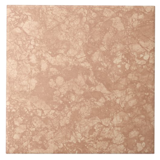 Beige Cream Marble Terrazzo Texture Tegeltje (Voorkant)