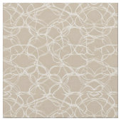 Beige Cream Pattern Stof (Close Up)