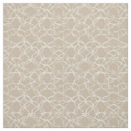 Beige Cream Pattern Stof