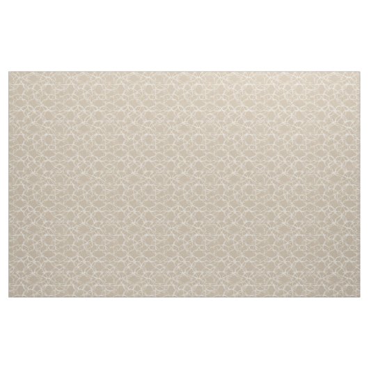 Beige Cream Pattern Stof (Fat Quarter)