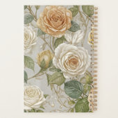Beige Cream Rozen en Lijst Planner (Achterkant)