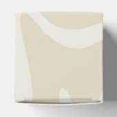 Beige Cream Simple Organic Pattern Classic Bedankdoosjes (Bovenkant)