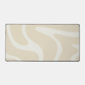 Beige Cream Simple Organic Pattern Comfort Bureaumat (Voorkant)