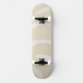 Beige Cream Simple Organic Pattern Persoonlijk Skateboard (Voorkant)