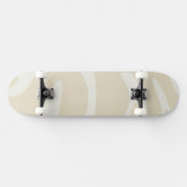 Beige Cream Simple Organic Pattern Persoonlijk Skateboard (Horizontaal)