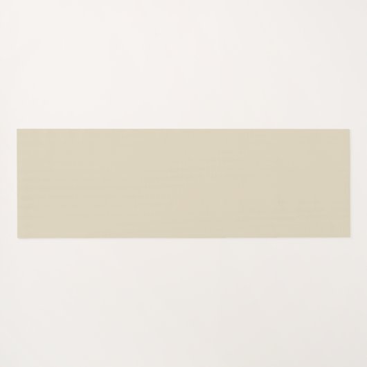 Beige Cream Simple Organic Pattern Yogamat (Achterkant (horizontaal))