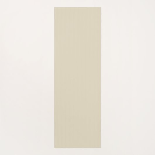 Beige Cream Simple Organic Pattern Yogamat (Achterkant)
