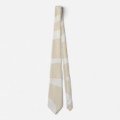 Beige Crème Eenvoudig Organisch Patroon Stropdas (Voorkant)