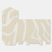 Beige Crème Eenvoudige Biologische Patroontent Fav Bedankdoosjes (Ongevouwen)