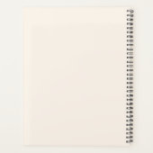 Beige crème inspirerende quote 2026 planner (Achterkant)