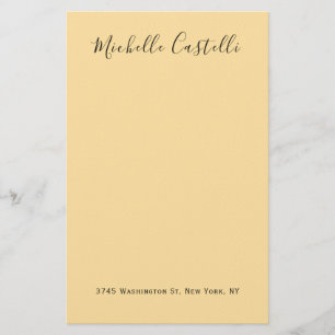 Beige Crème Kleur Professionele Unieke Handgeschre Briefpapier